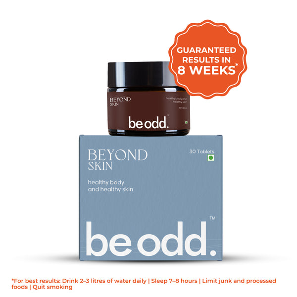 Be Odd Beyond Skin Acne Skin Supplement - 30 counts.