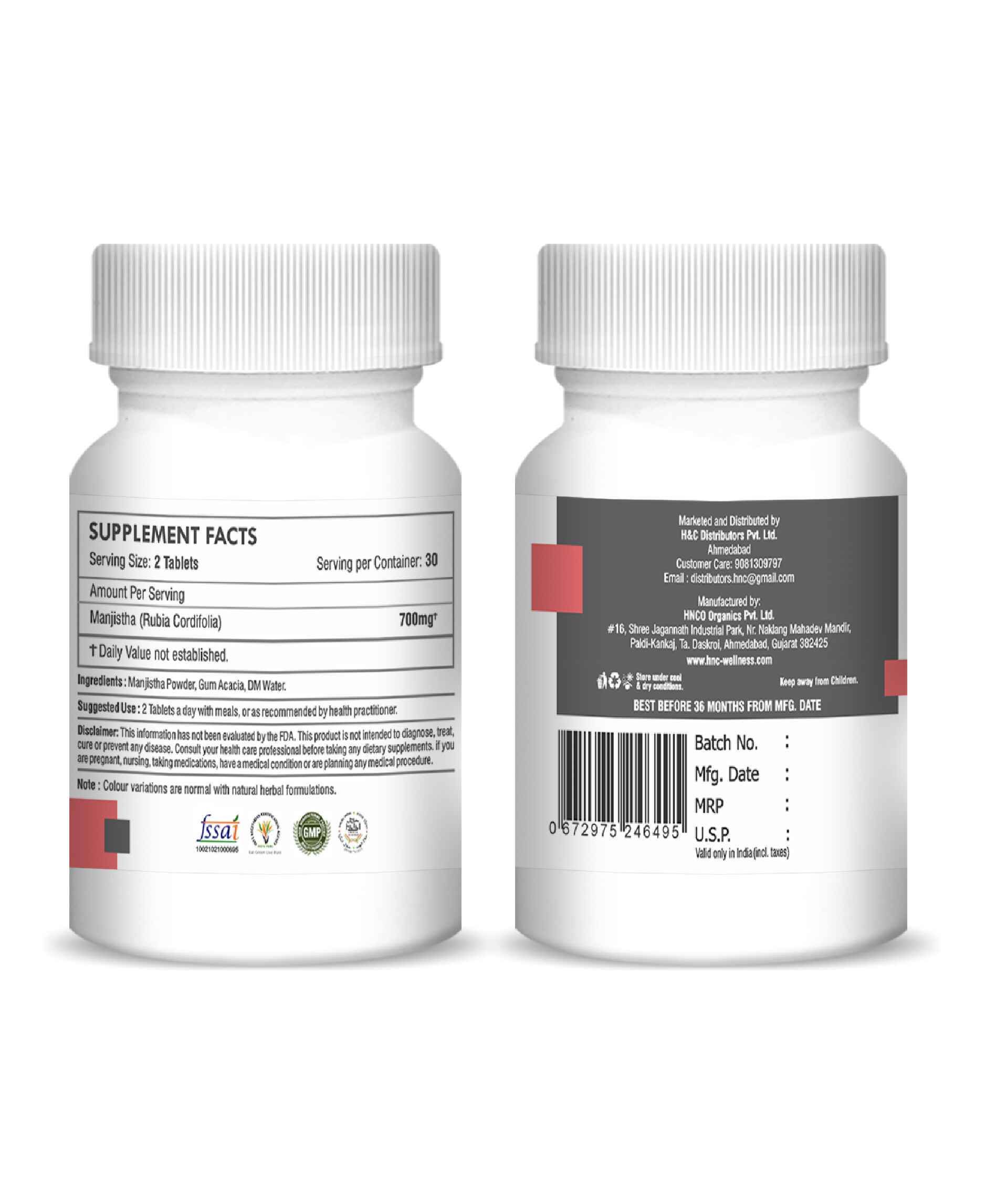 Natural blood cleanser Manjistha supplement