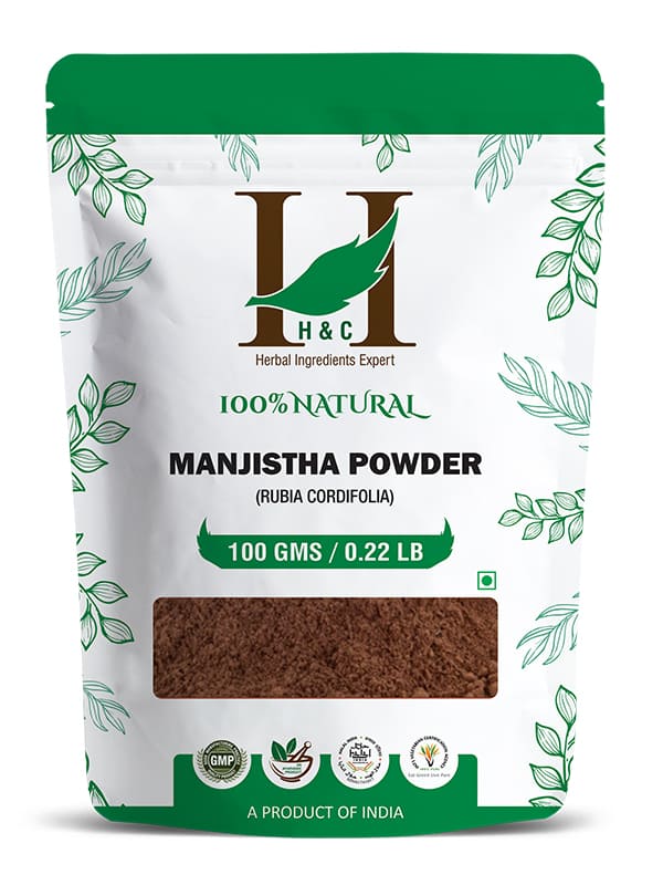 Natural Manjistha Powder - Rubia Cordifolia - 100gm