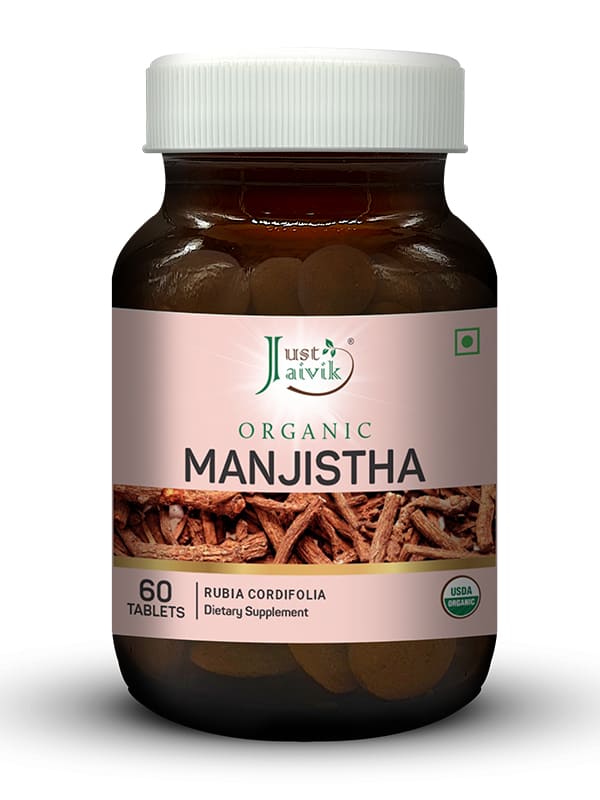 Organic Manjistha Tablets - 600mg, 60 Tablets