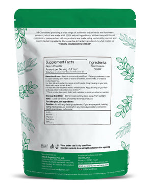 H&C Natural Neem Leaves Powder – 100gm (Pack of 5).