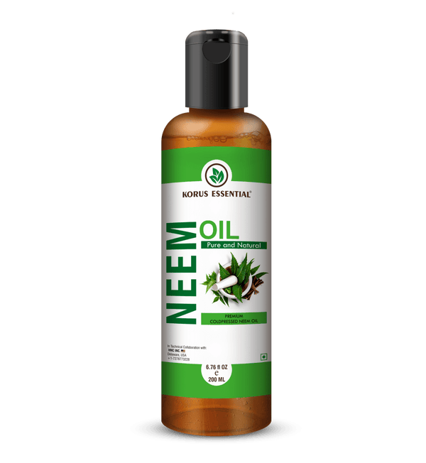 Neem Oil 200ml - 6.76 fl oz By Korus Essential