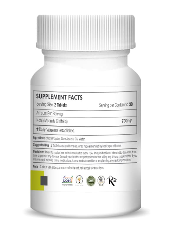 Noni Tablet - 350mg , 60 Count