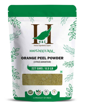 H&C Natural Orange Peel Powder - 100gm (Pack of 4) Citrus Aurantium.