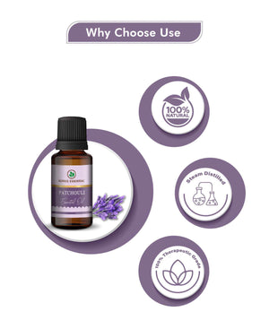 Korus Essential Patchouli Oil - 15ml (Pack of 2).