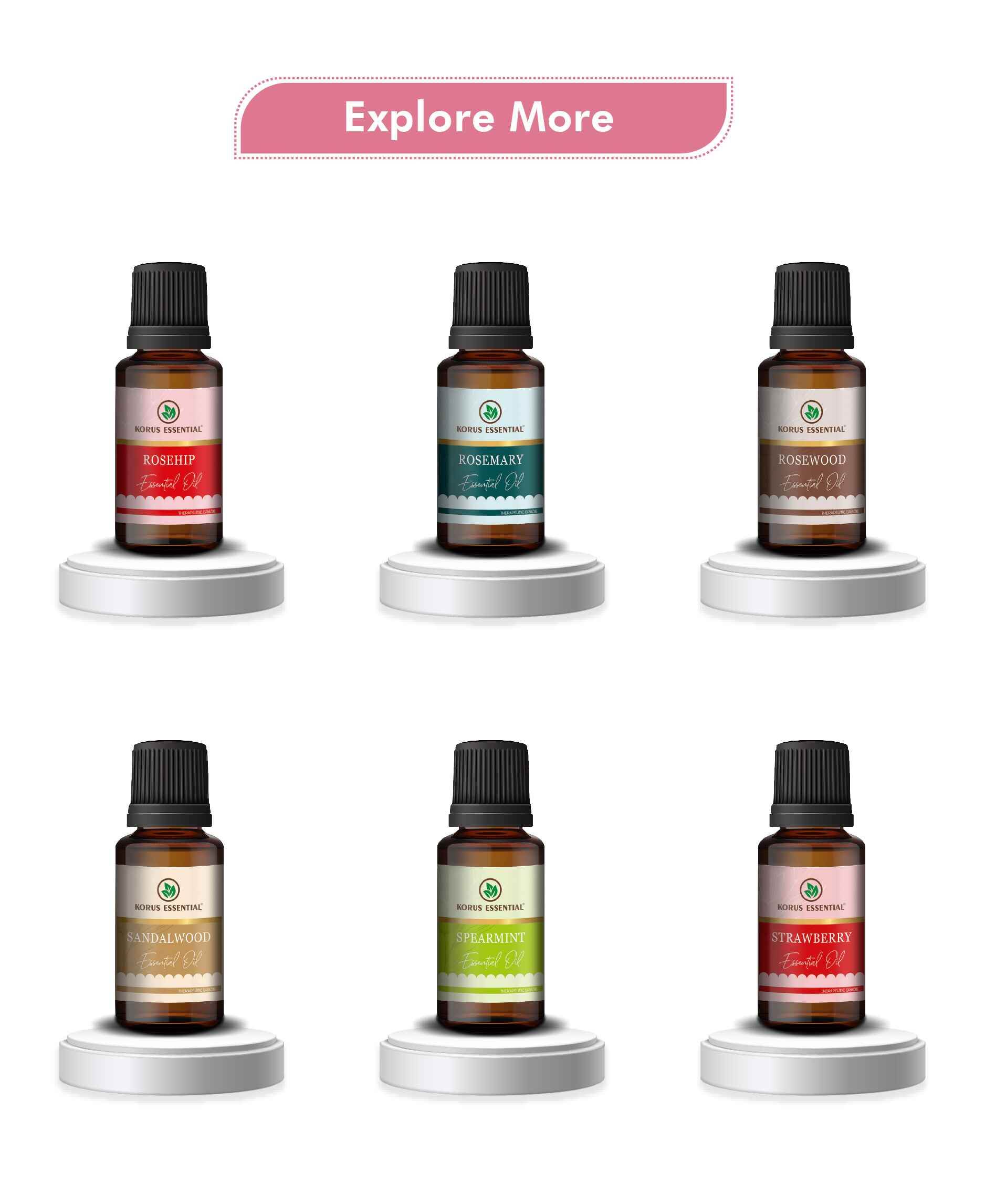 Korus Essential Rose Oil - 15ml (Pack of 2).