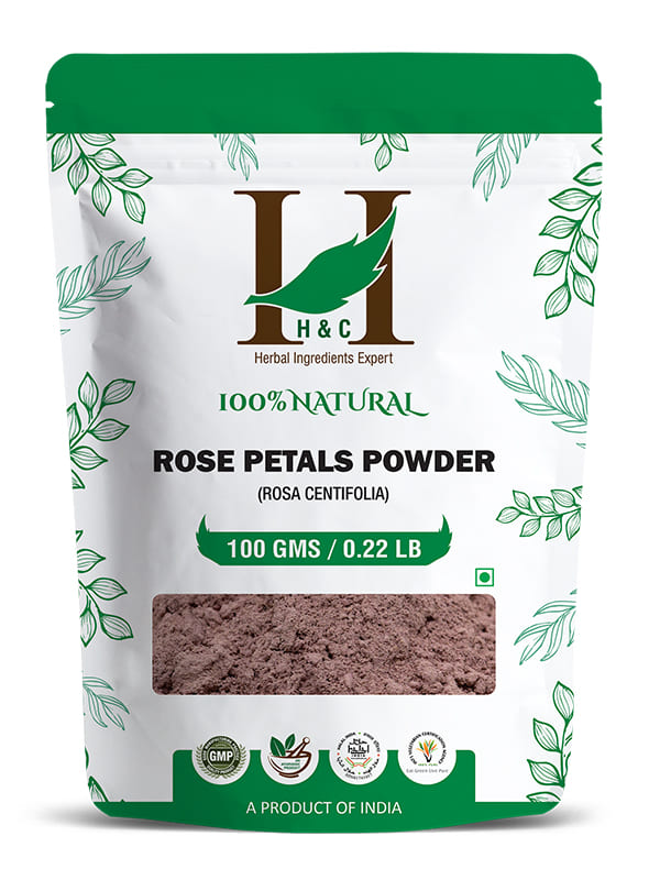 Natural Rose Petals Powder / Rosa Centifolia - 100gm