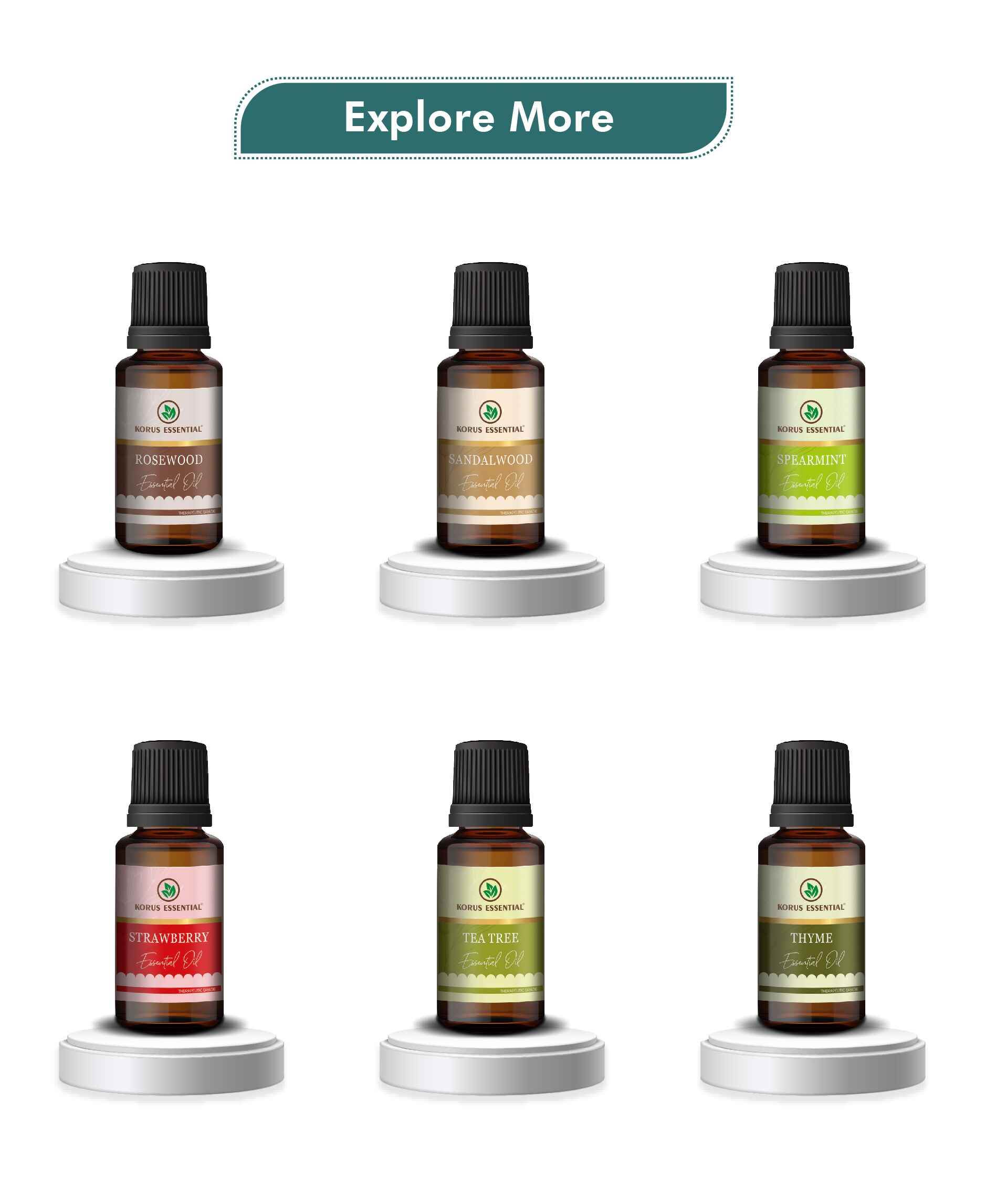 Korus Essential Rosemary Oil - 15ml (Pack of 2).