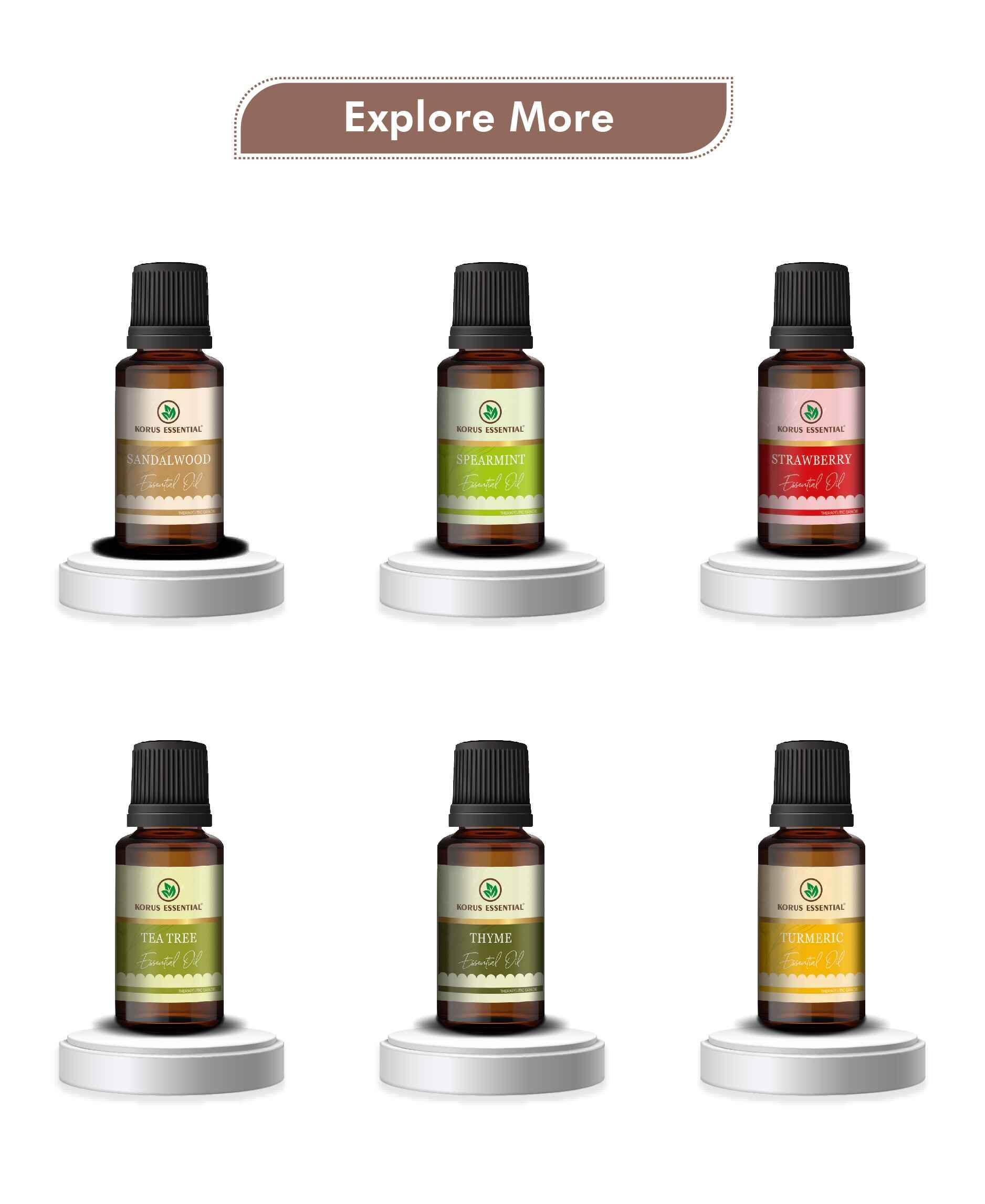 Korus Essential Rosewood Oil - 15ml (Pack of 3).