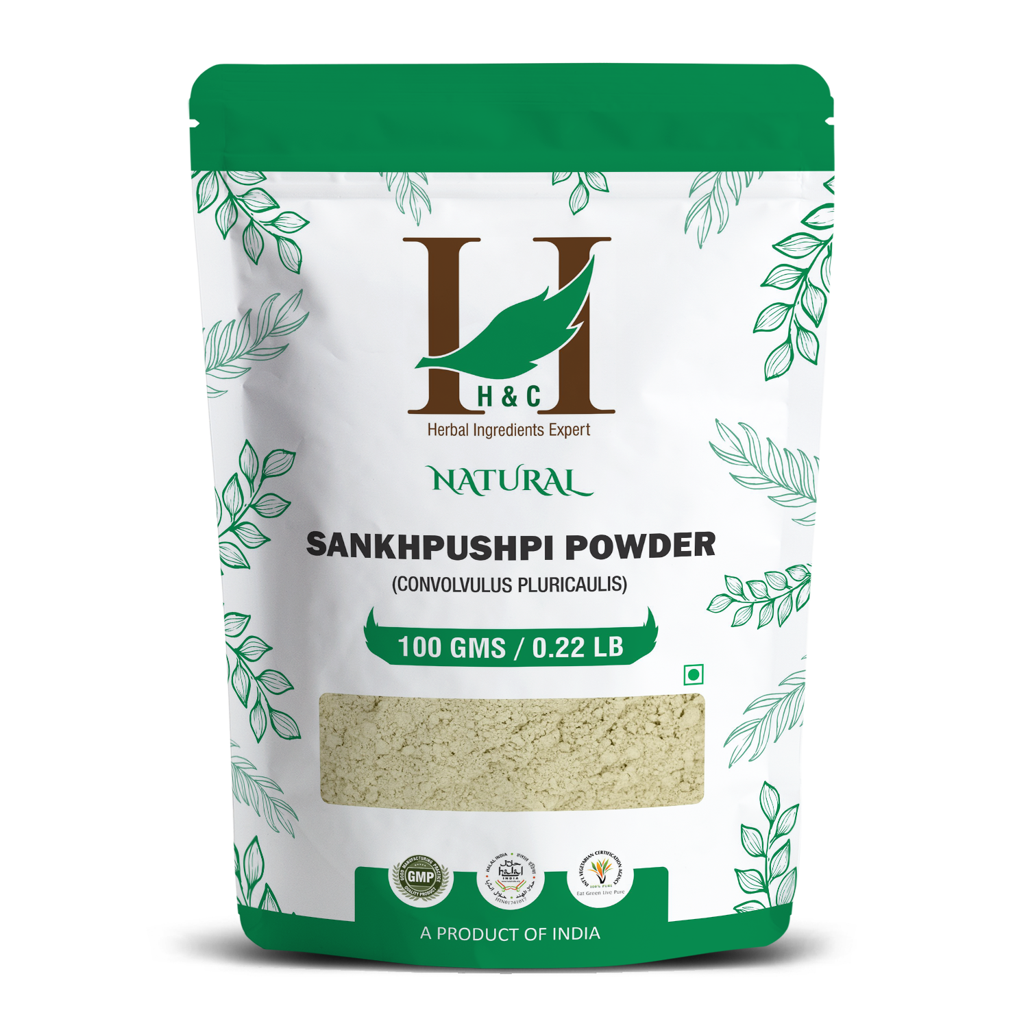 H&C Natural Shankhpushpi Powder 100gm - Brain Health & Cognitive Support