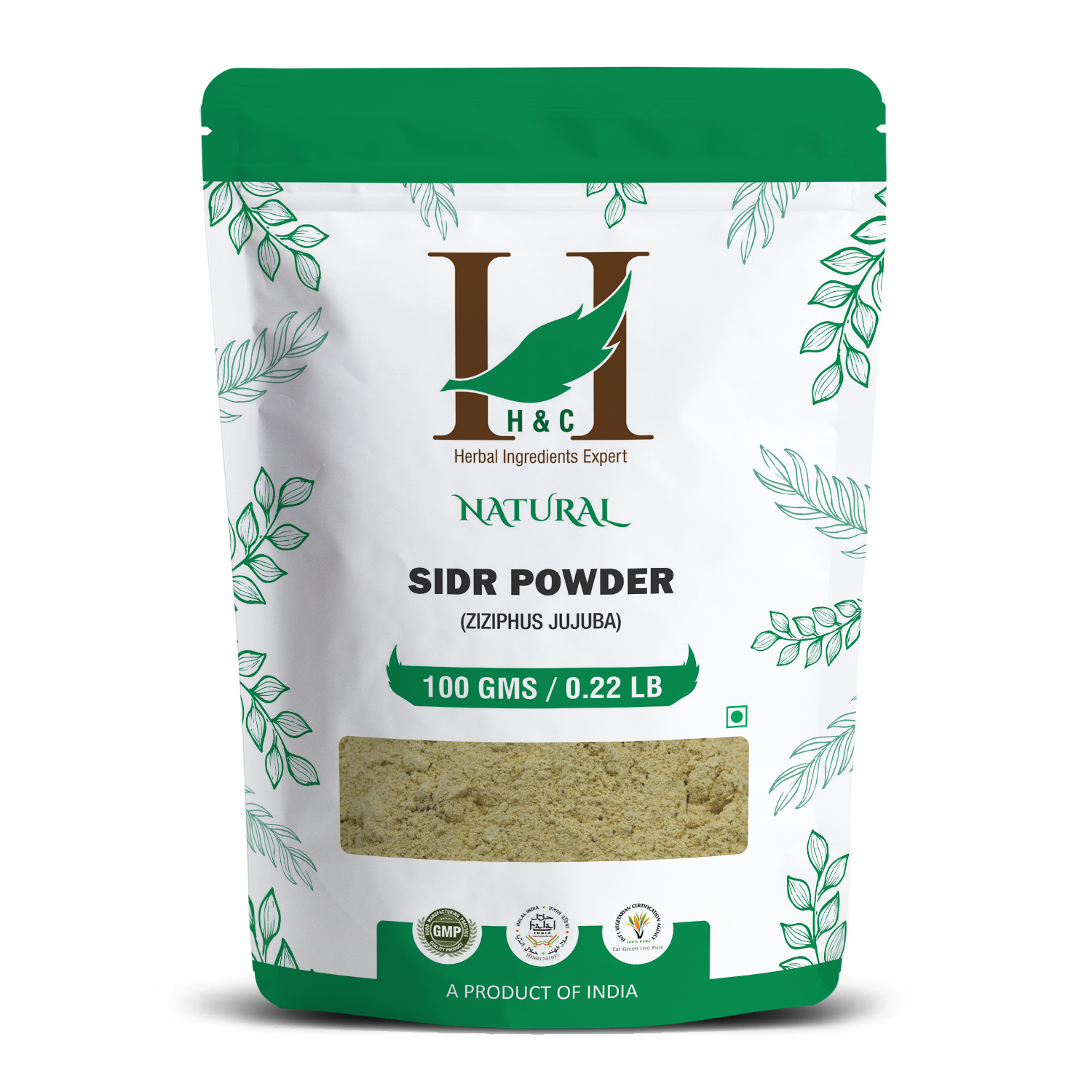 H&C Natural Sidr Powder 100gm - Hair Growth & Scalp Health