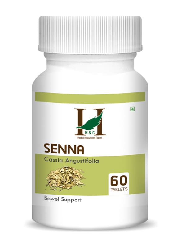 H&C Senna Tablet - 350mg , 60 Count for Bowel Support