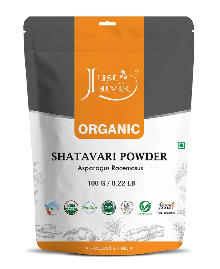 Just Jaivik Shatavari Powder – Natural Support for Women’s Wellness - Health N Wellness Shop