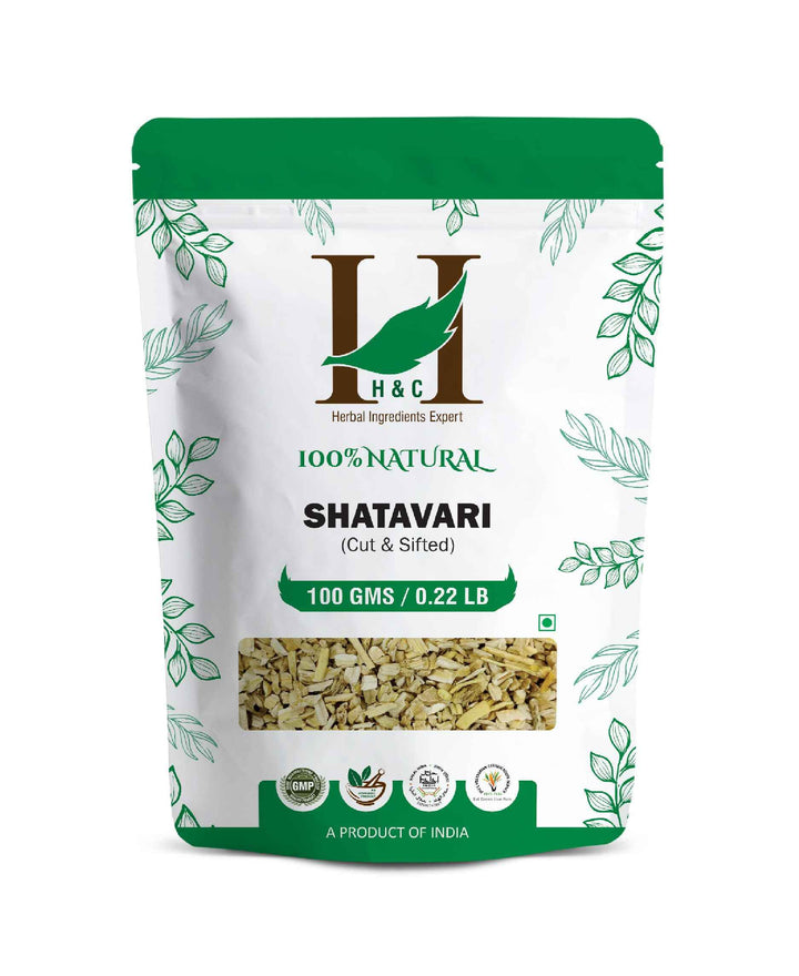 Shatavari Cut & Sifted - 100 gm | Herbal Tea Ingredient - Health N Wellness Shop