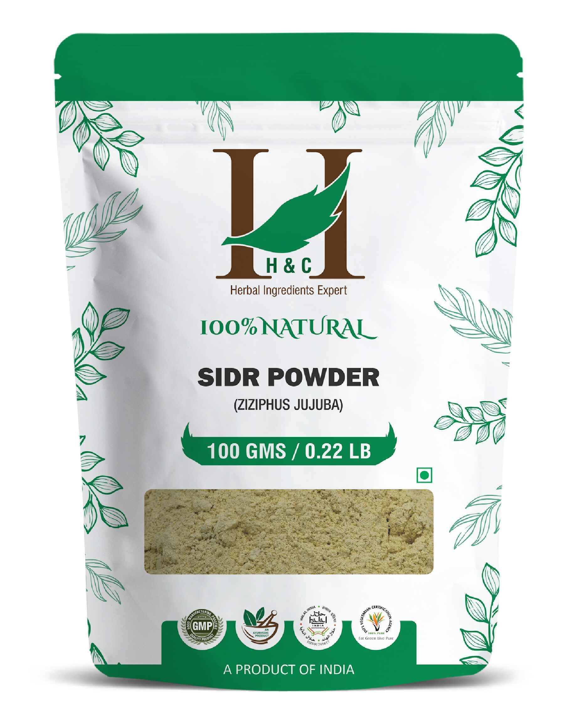 Natural Sidr Powder(Pack of 4) - 100gm | H&C.