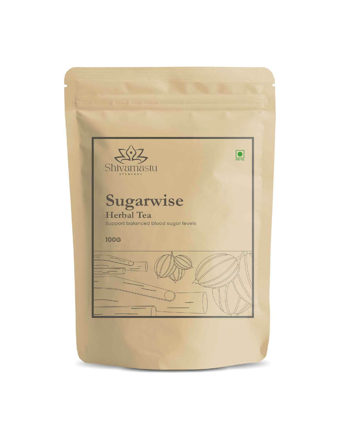 Sugarwise Herbal Tea - 100 gm By Shivamastu Ayurveda - Health N Wellness Shop