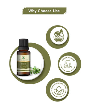 Korus Essential Thyme Oil - 15ml (Pack of 2).