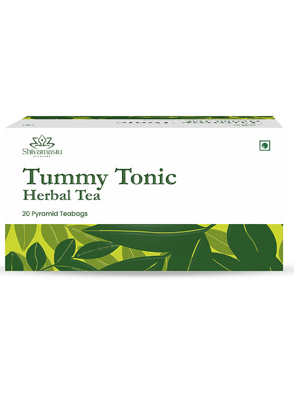 Tummy Tonic Herbal Tea - 20 Pyramid Teabags - By Shivamastu Ayurveda