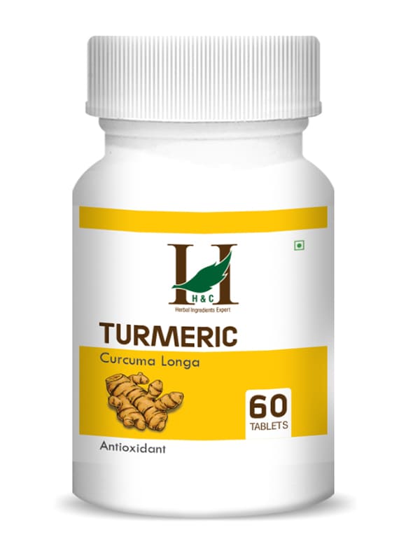 H&C Turmeric Tablet - 350mg , 60 Count for Antioxidant