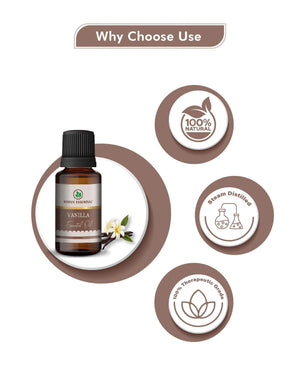 Korus Essential Vanilla Oil - 15ml (Pack of 3).