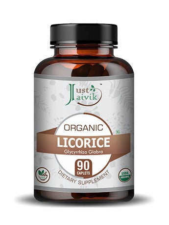 Organic Licorice (Mulethi Root ) Caplet - 750mg, 90 count