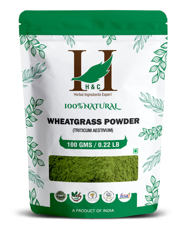 Natural Wheatgrass Powder / Triticum Aestivum - 100gm