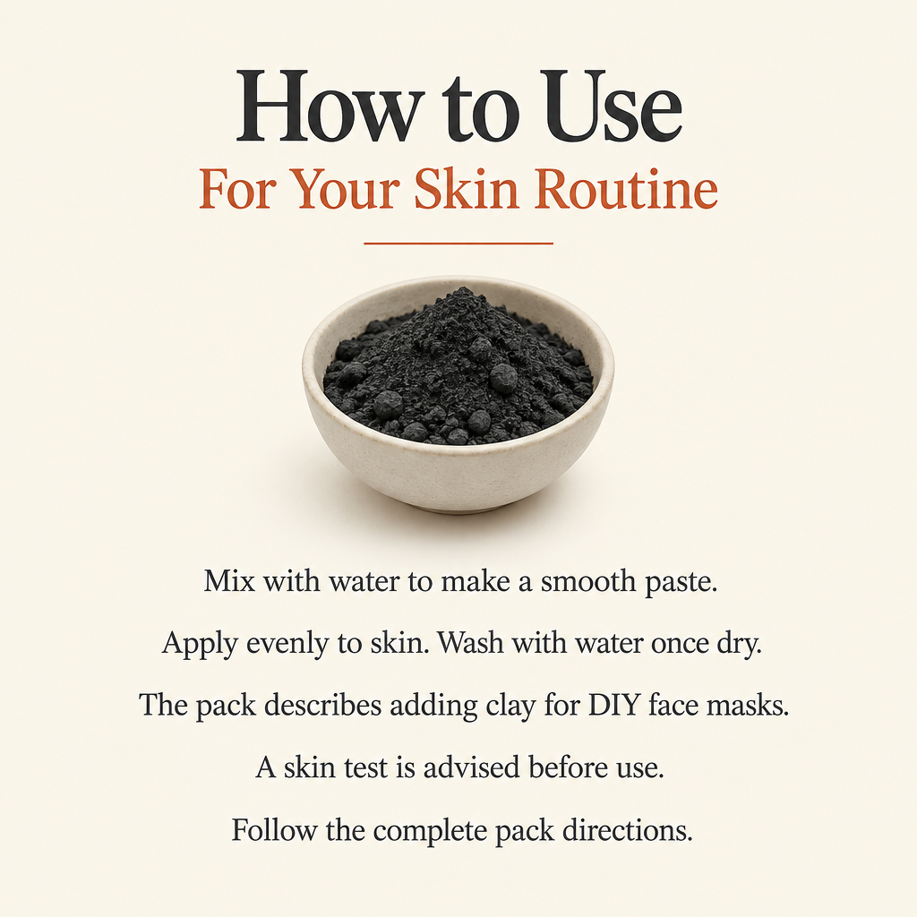 Activated Charcoal skin routine