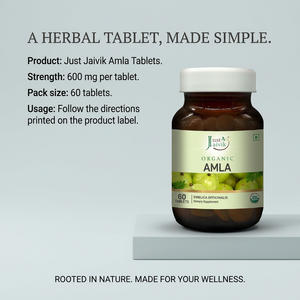 Amla product information and slogan