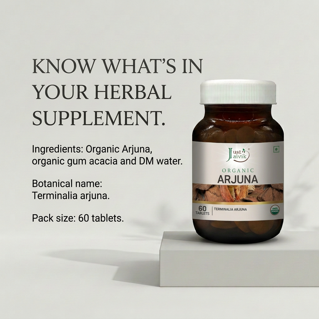 Arjuna ingredient transparency