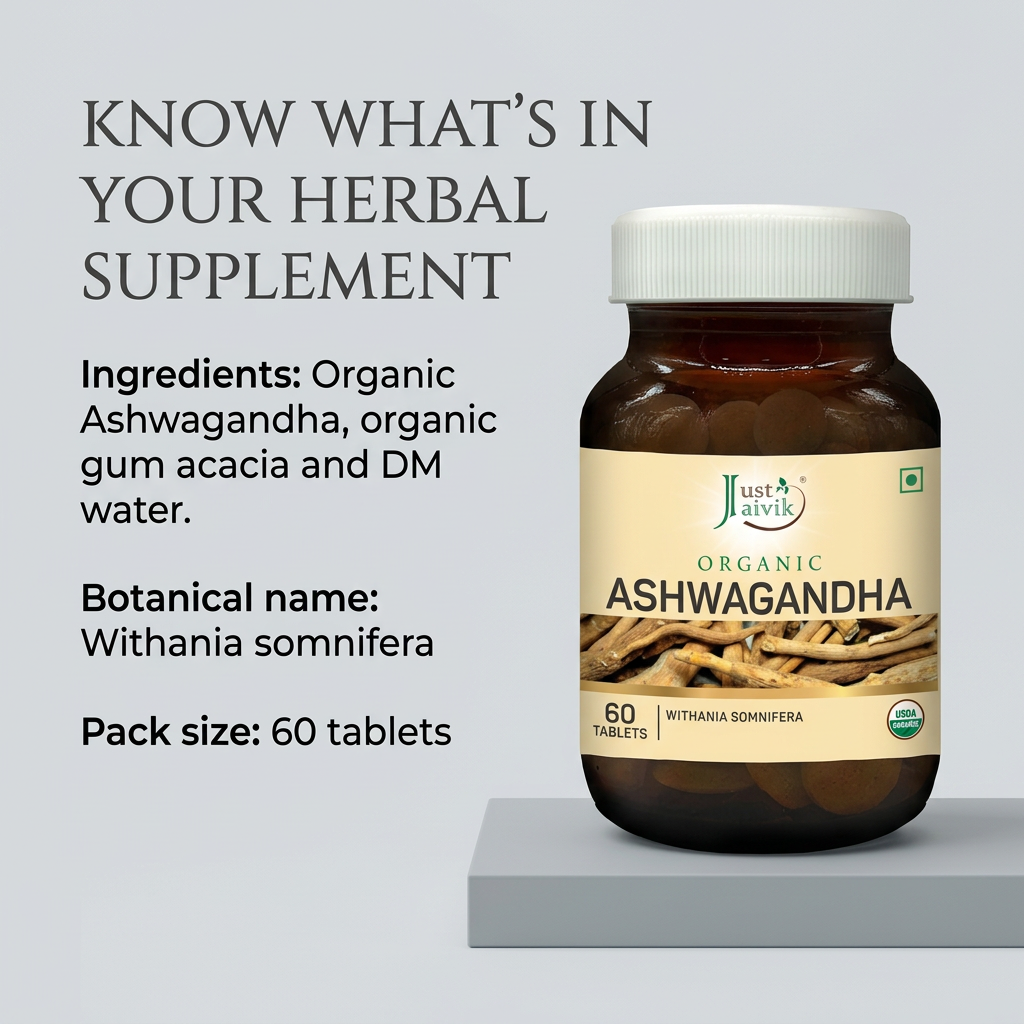 Ashwagandha ingredient transparency