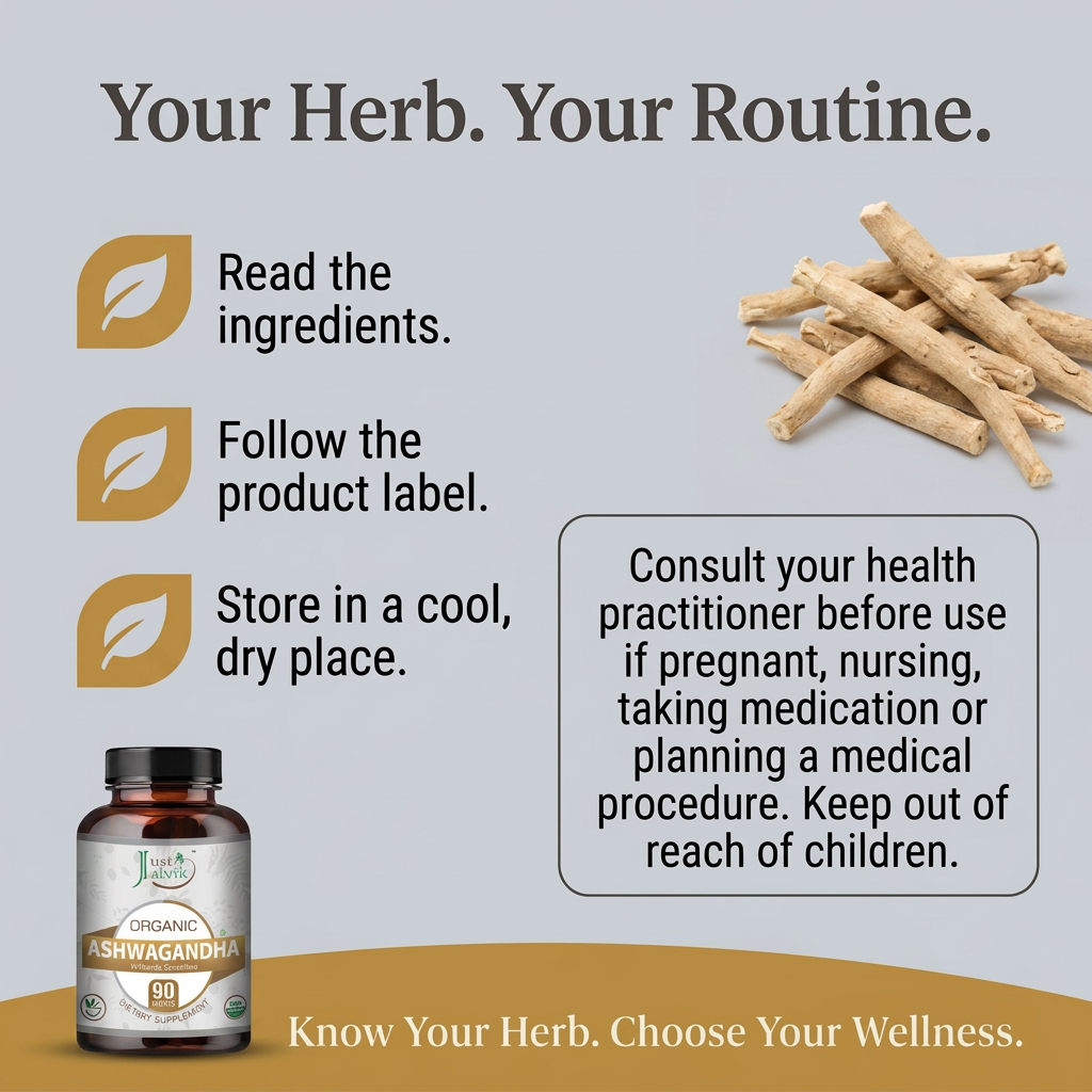 Ashwagandha routine and precautions