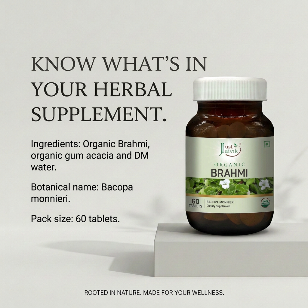 Brahmi ingredient transparency