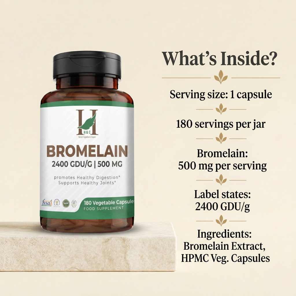 Bromelain capsules 4
