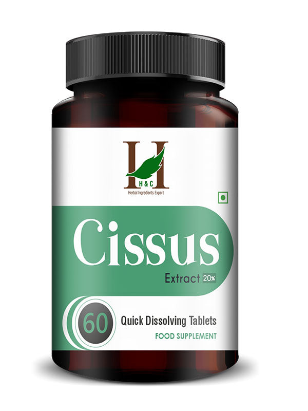 Cissus Extract Quick Dissolving Tablets - 60 count | Pack of 2 | H&C