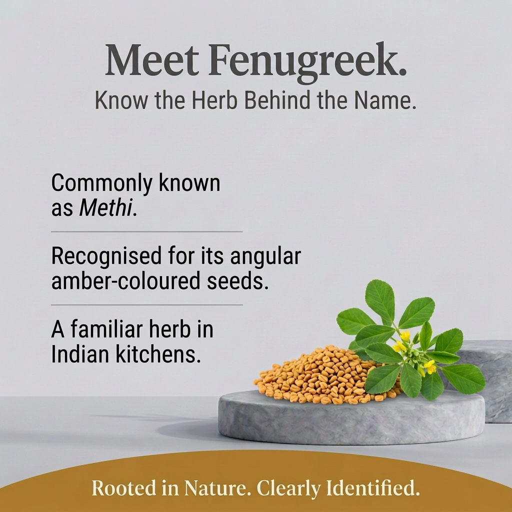 Fenugreek herb spotlight without the pale disc