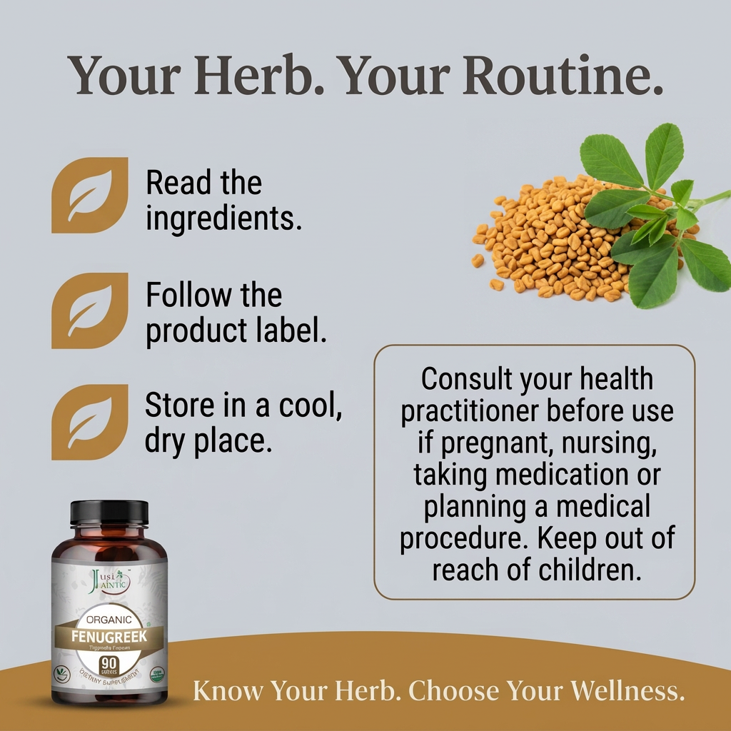 Fenugreek routine and precautions