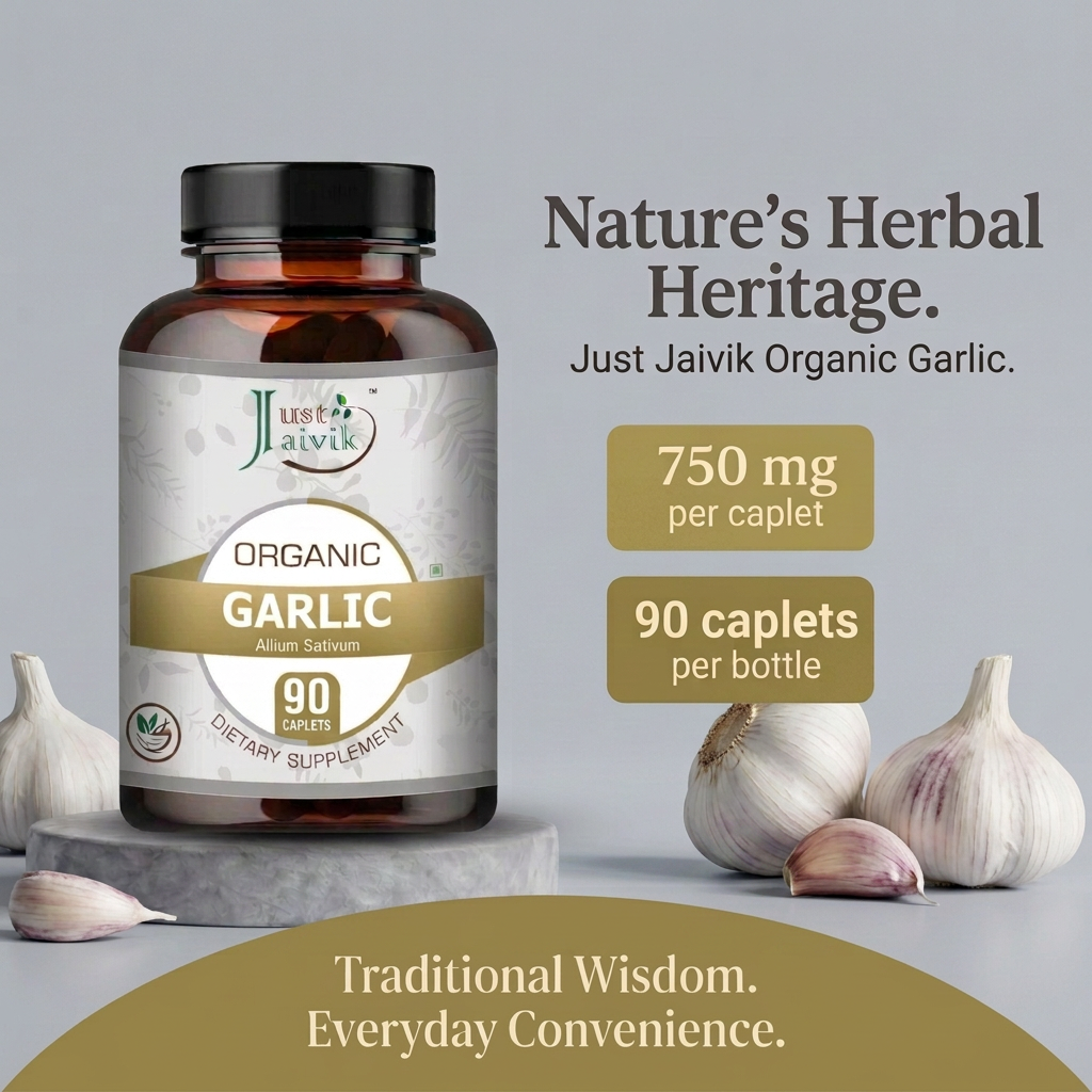 Garlic introduction with matching olive-gold footer