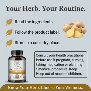 Ginger routine card with corrected packaging