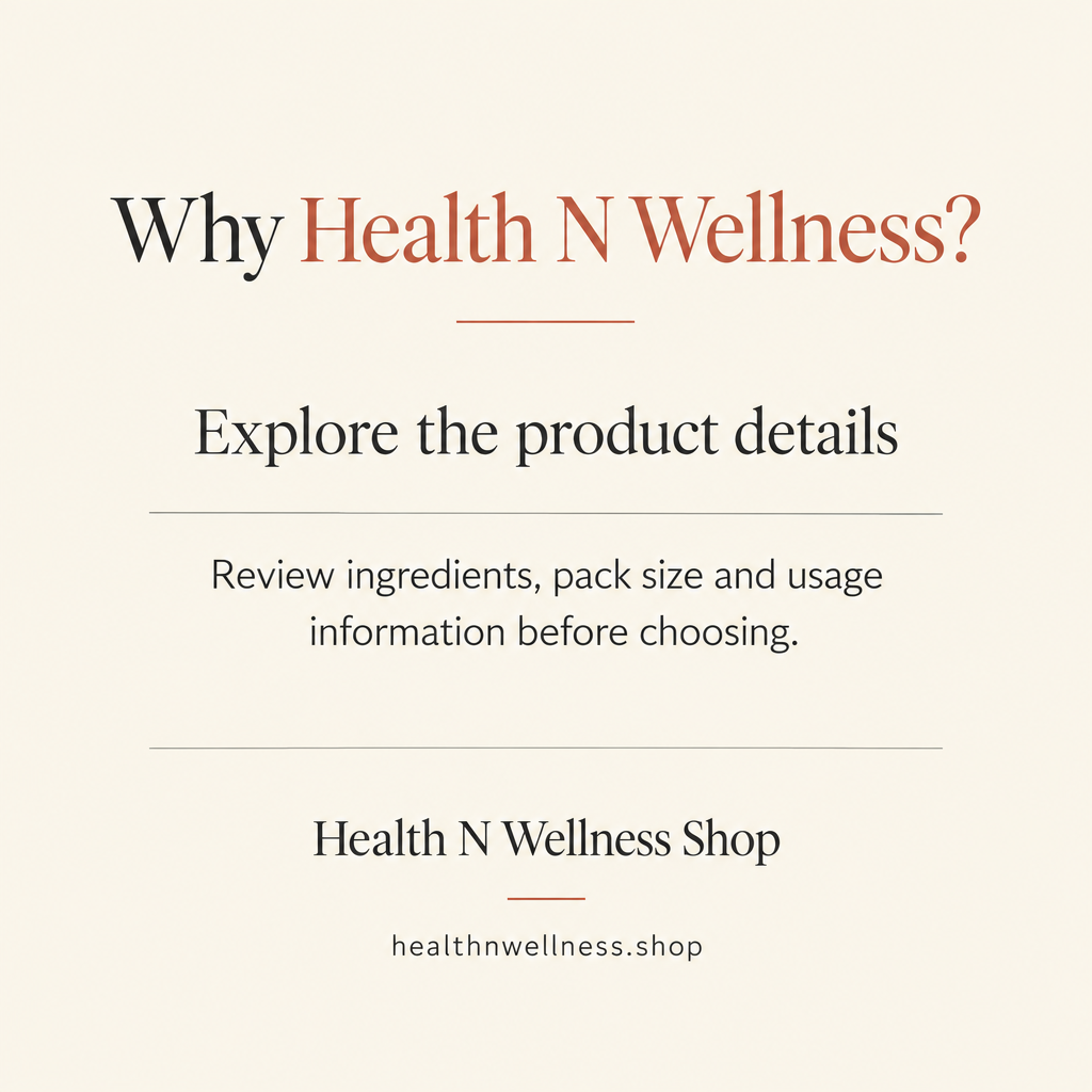 Health N Wellness information card