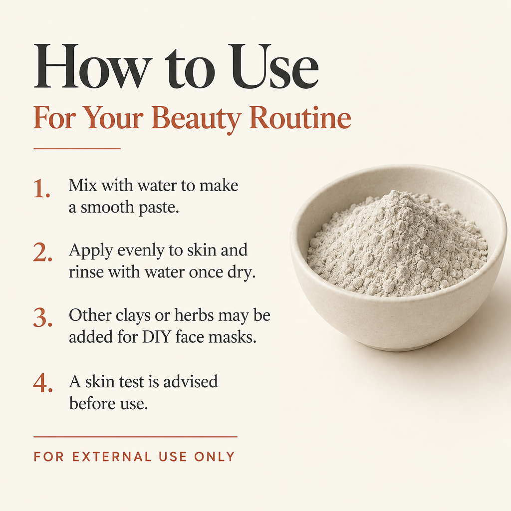 Kaolin Clay beauty routine