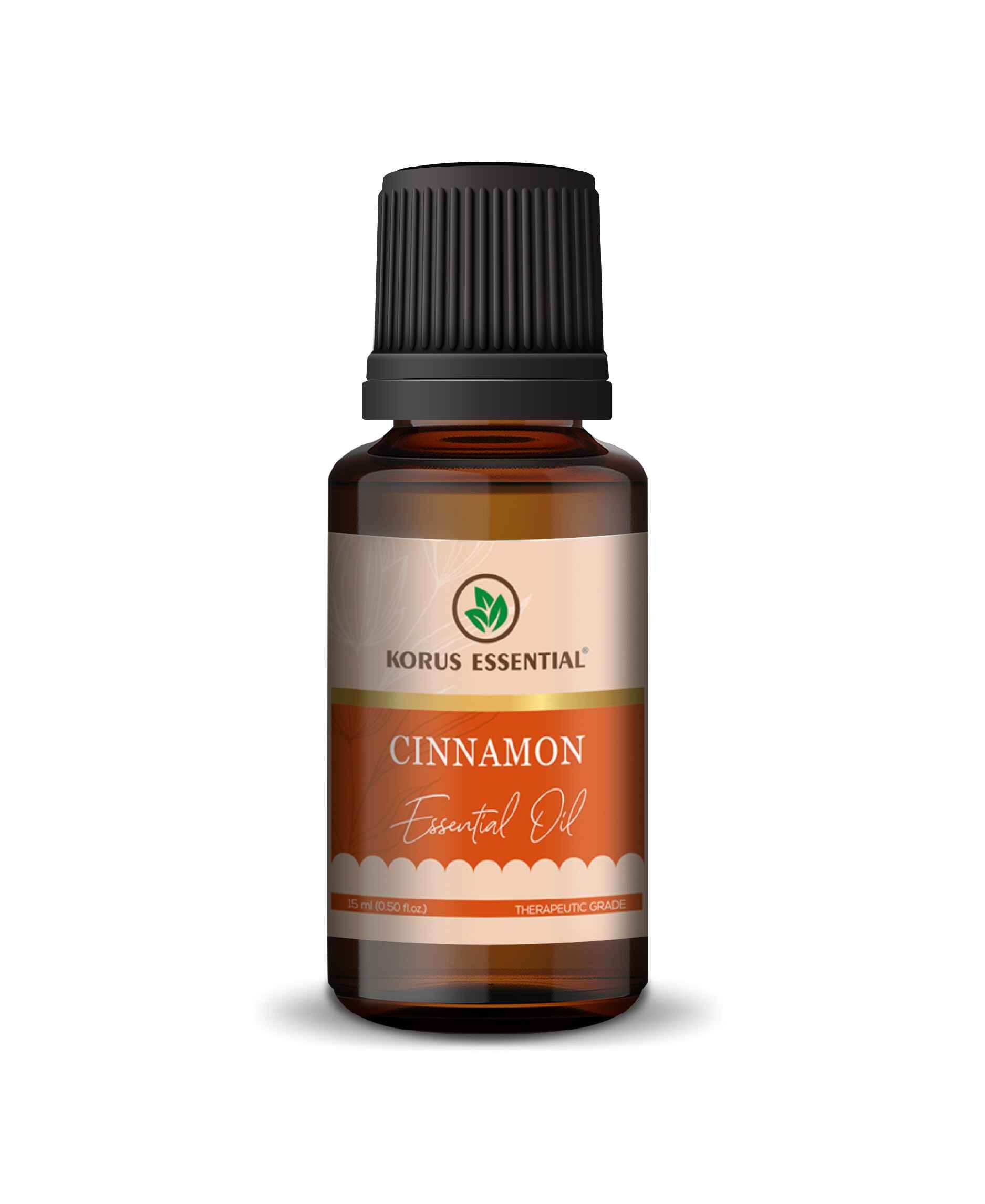 korus essential cinnamon oil bottle aromatic therapeutic oil