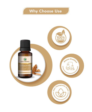 korus sandalwood essential oil for skincare and relaxation