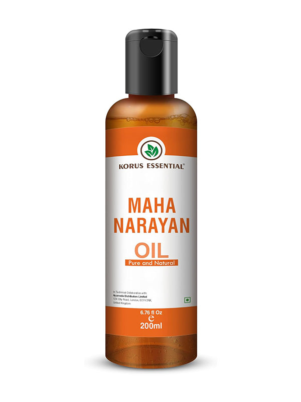 Mahanarayan Oil - 200ml - 6.76 fl oz By Korus Essential