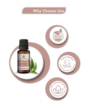 pure camphor essential oil for skin irritation relief
