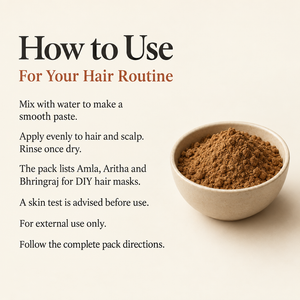 Shikakai hair routine