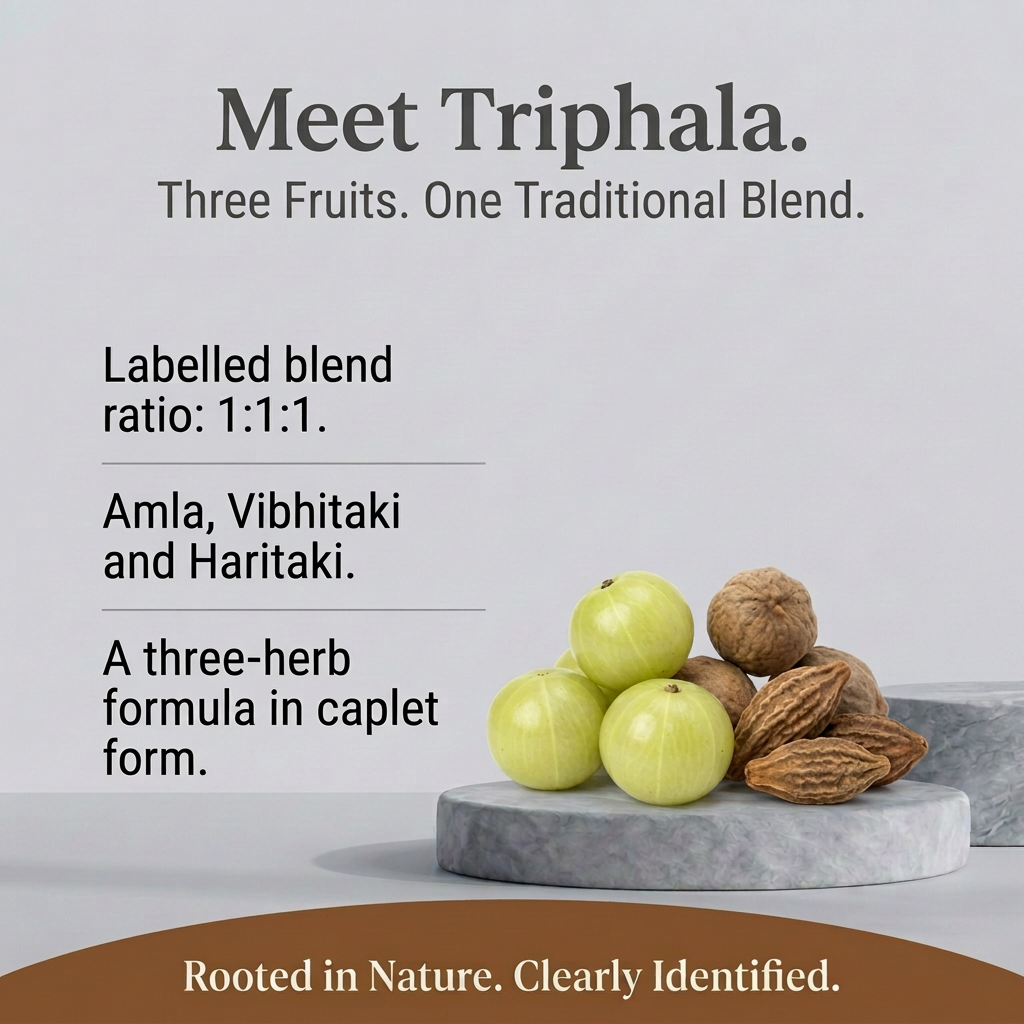 Triphala blend spotlight without loose caplets