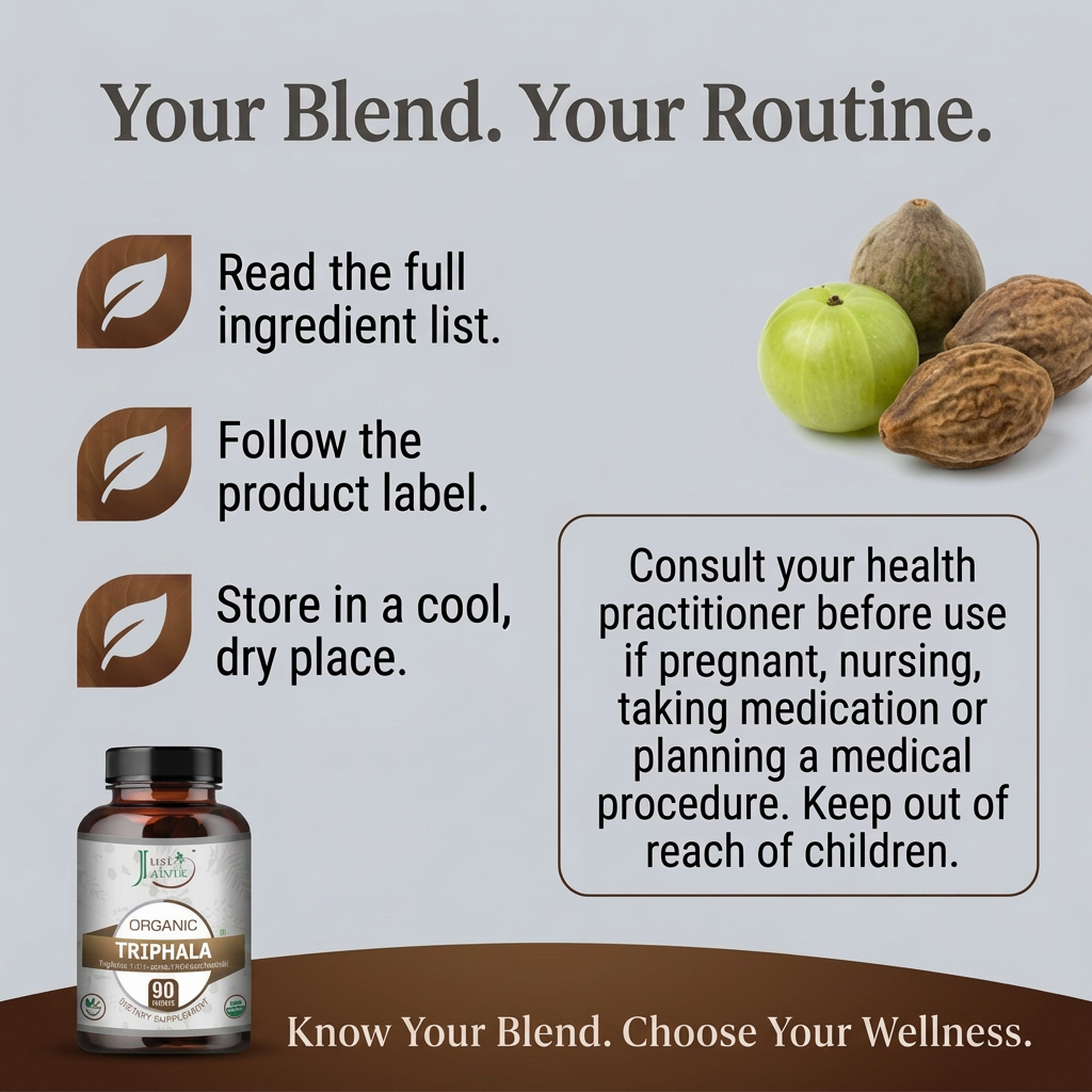 Triphala routine and precautions