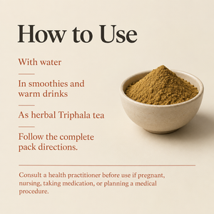 Triphala usage