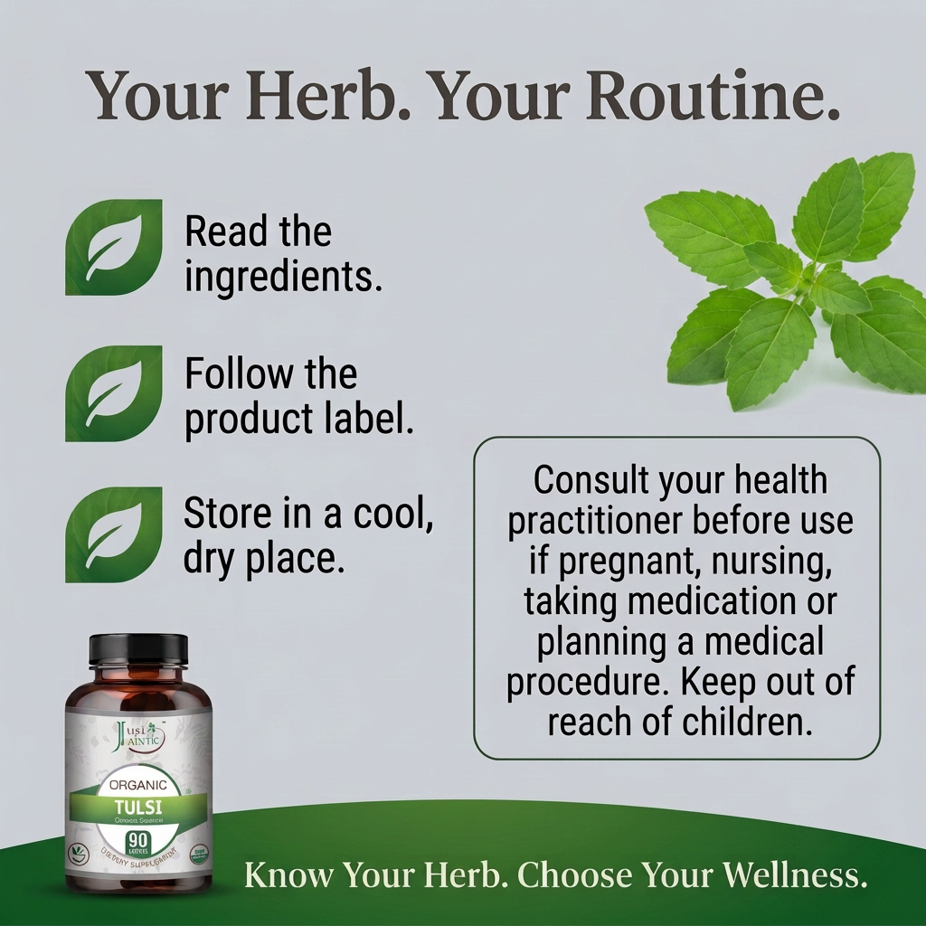 Tulsi routine and precautions