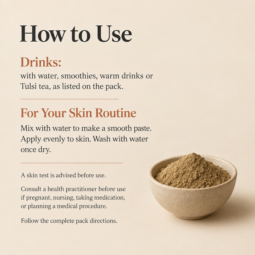 Tulsi usage and skin routine